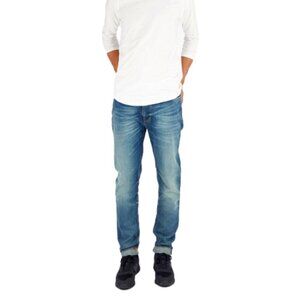 Classic Denim Slim Straight Jeans for Men